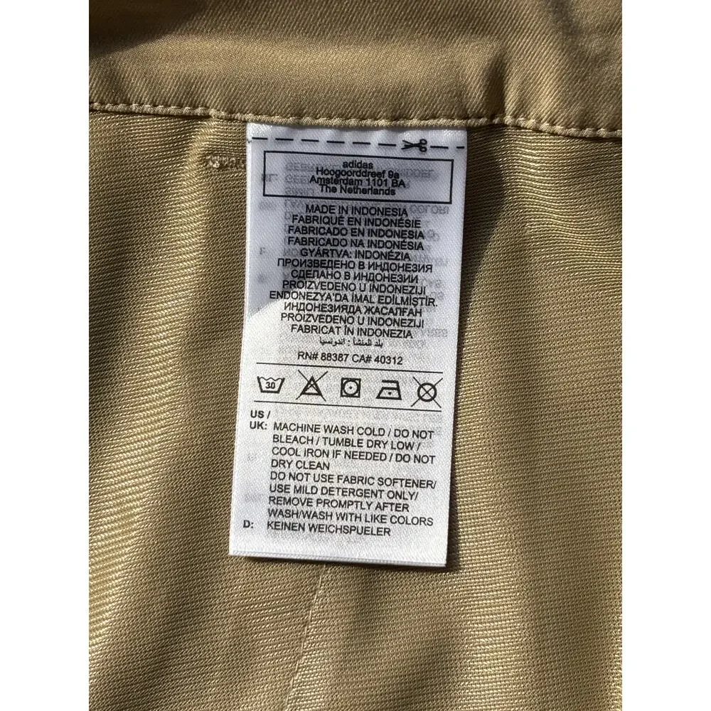NWT Adidas Golf Shorts Men's 34 Khaki Hemp Flat Front Performance Golf Short